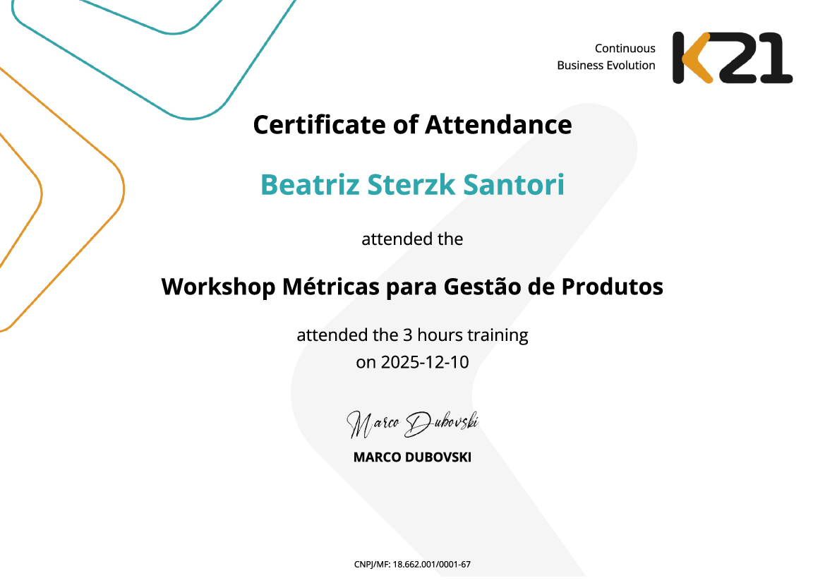 Certificado K21